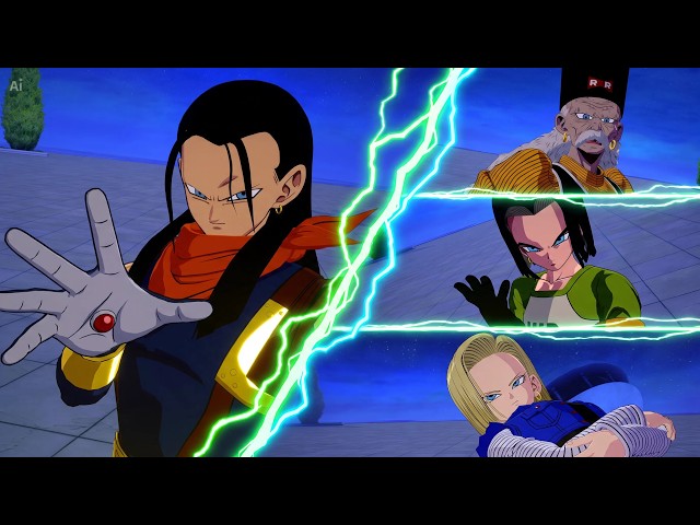 All Super Android 17 Dialogues and Interactions - Super Limit Breaking NEO