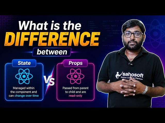 What is the difference between State and Props? React JS interview questions answers series 2026
