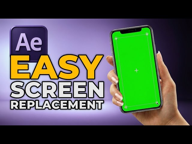 After Effects Tutorial: Keylight Effect Tracker Screen Replacement