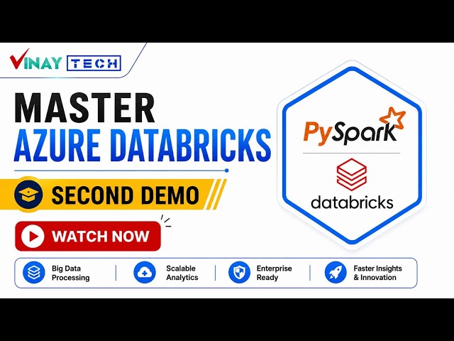 Azure Databricks Tutorial For Beginners | Second Demo | Vinay Tech | +91 9859 831 831