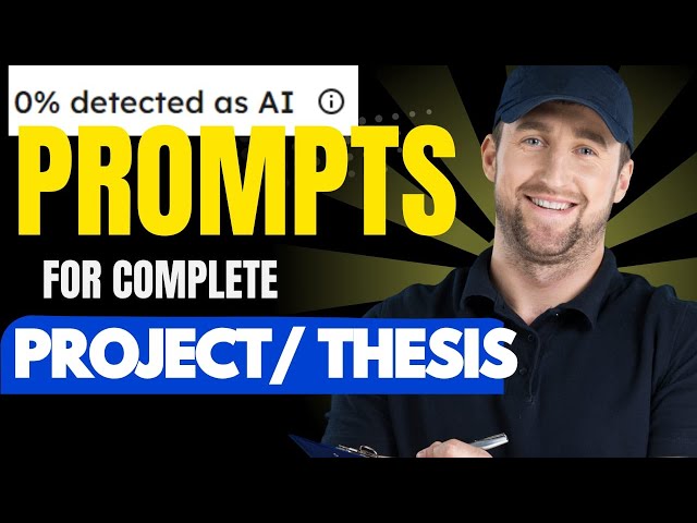 How to write a PhD Thesis with AI like ChatGPTI | No AI plagiarism