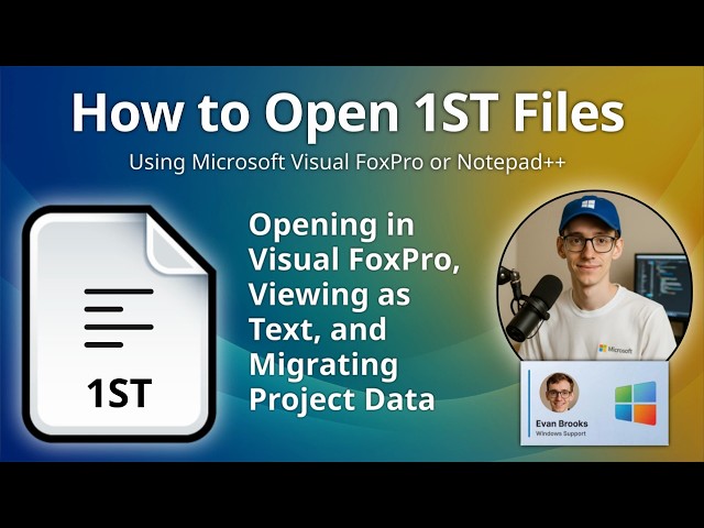 How to Open 1ST Files (Visual FoxPro Documenting Wizard List)