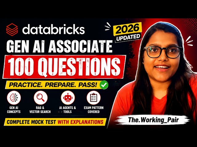 Databricks Certified Gen AI Engineer Associate | 100 Practice Que. & Ans| Full Prep 2026 #genai 