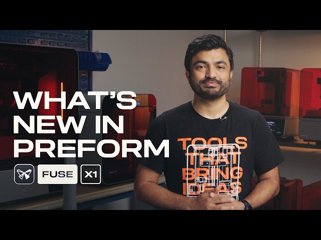 Preform 3.60 Workflow Update - Fuse X1, Realistic Rendering, Separate Bodies, and Auto Recovery