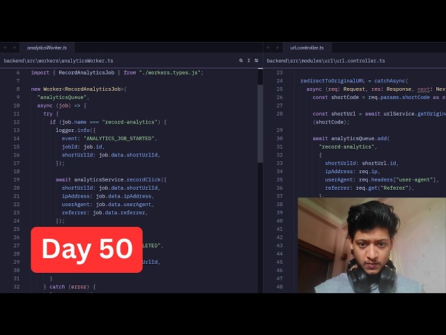 🔴 Day 50 of Learning Advance Backend And System Design (Live Coding)