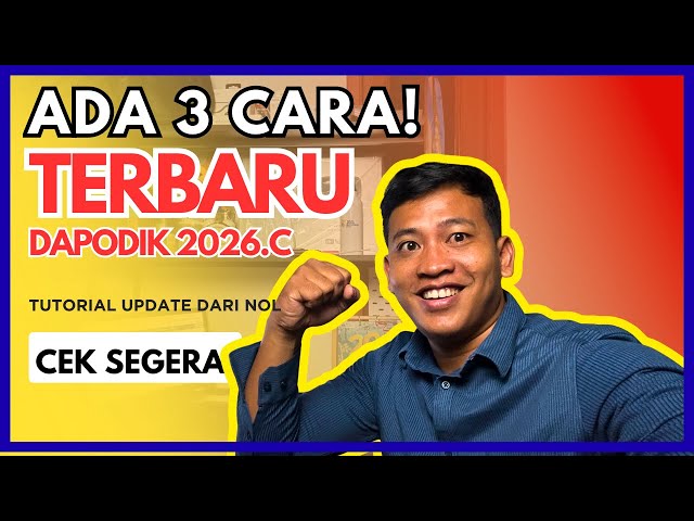 The Safest & Fastest Way to Update Dapodik 2026.c (Anti-Error Solution)