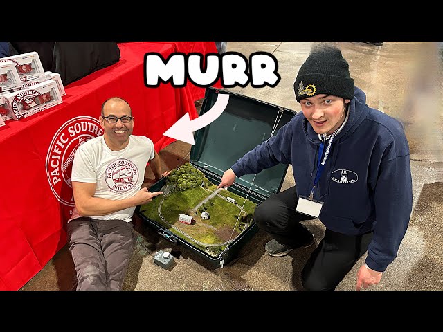 I Snuck My OWN TRAIN LAYOUT Into the LARGEST RAILROAD HOBBY SHOW!