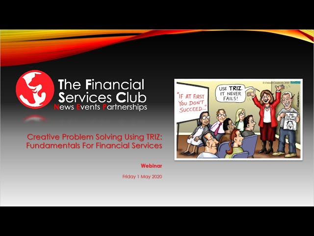 Creative Problem Solving Using TRIZ: Fundamentals For Financial Services