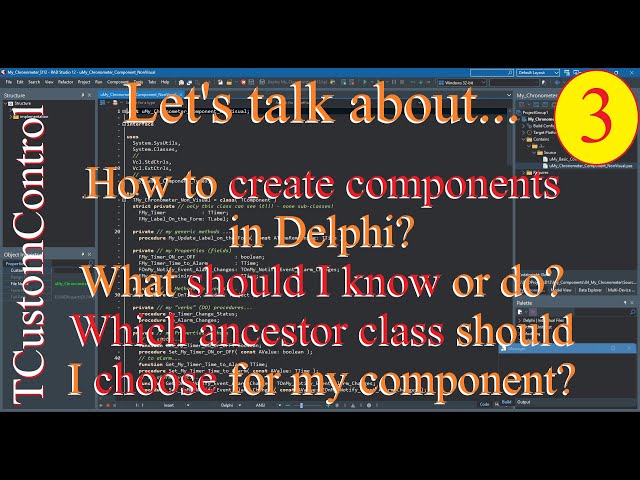 Delphi: Building components in VCL framework - Visual TCustomControl - 03