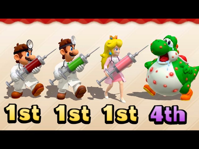 Mario Party: The Top 100 - Ultimate Minigame Battle! Mario Vs Peach Vs Yoshi Vs Luigi (4K UHD)