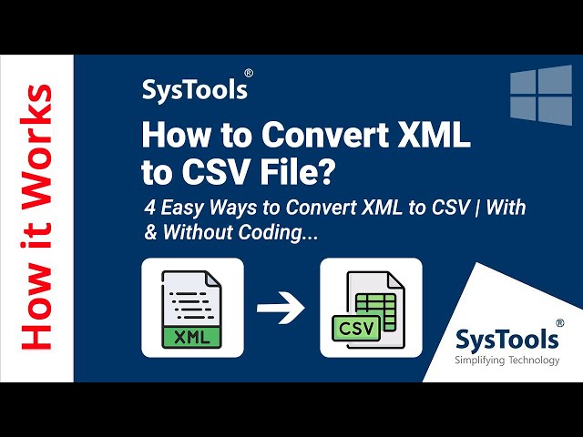 Convert XML to CSV File Easily | XML to CSV Converter | How to Convert XML Files to CSV on Windows