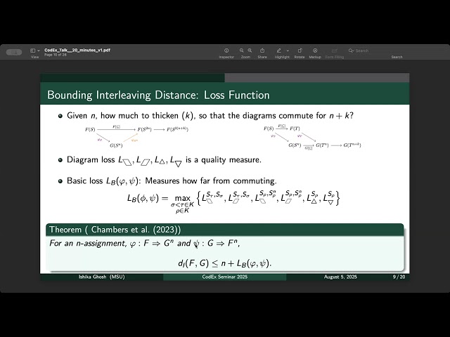 Ishika Ghosh, Towards an Optimal Bound for the Interleaving Distance on Mapper Graphs, 2025.08.05
