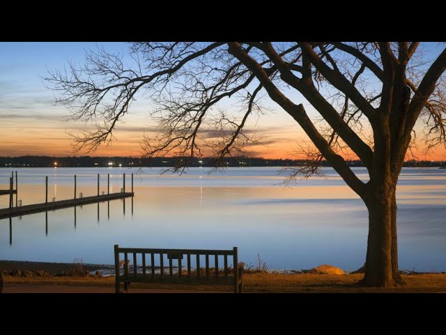Sunset view at sunset park Newyork (port Washington)