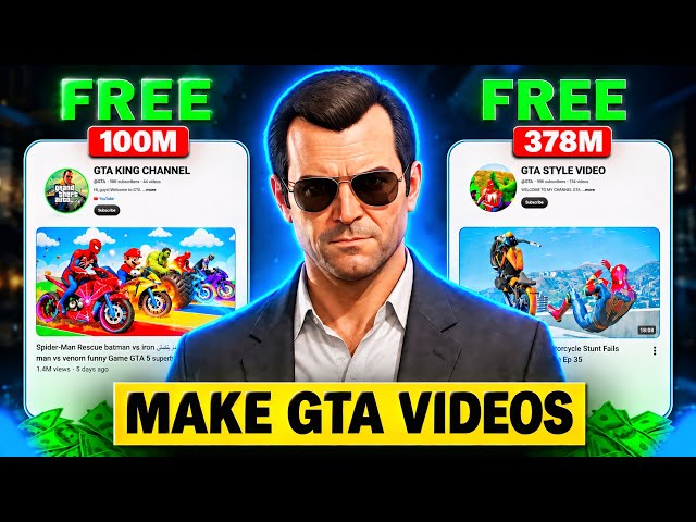 How to Make GTA 5 Style Videos on Mobile  | Create Viral GTA V Videos Without PC
