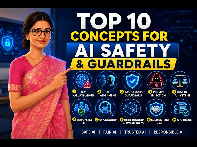 AI Safety & Guardrails Explained | Top 10 Concepts for GenAI Engineers