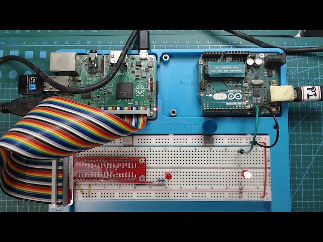 Blinking test on Raspberry Pi and Arduino programmed from Raspberry Pi