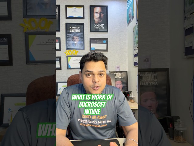 What is work of Microsoft Intune ! Why organisation use Microsoft Intune. #microsoftintune #msintune