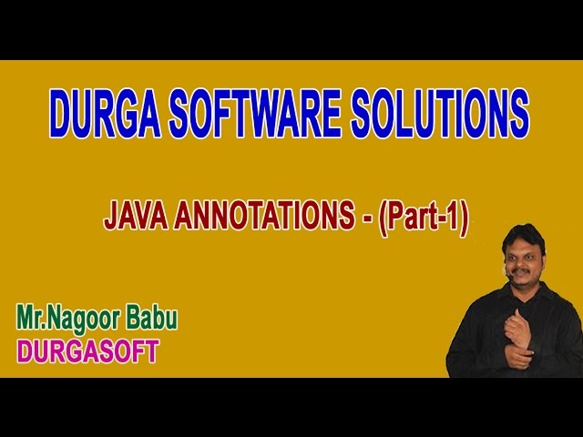Java Annotations Part 1