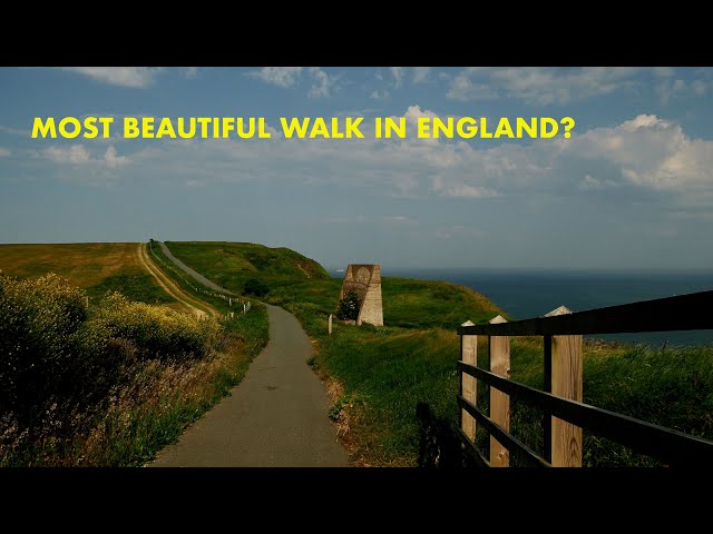 Beautiful coastal walk from Folkestone to Dover (4K)