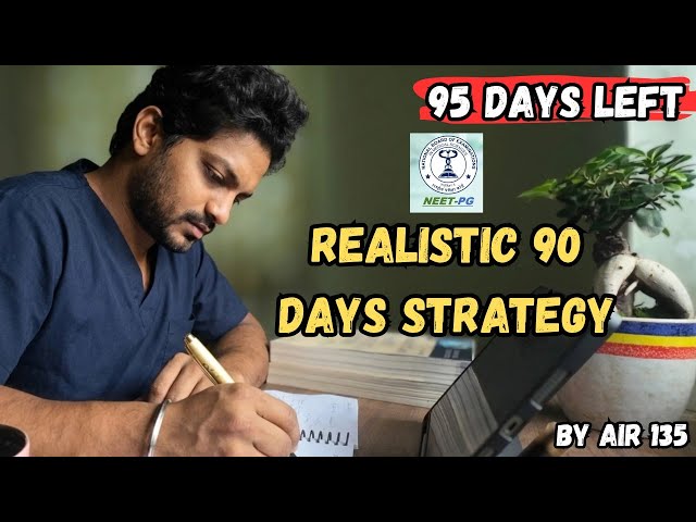 95 Days Left for NEET PG 2026 | The REALISTIC 90-Days Strategy to Crack It