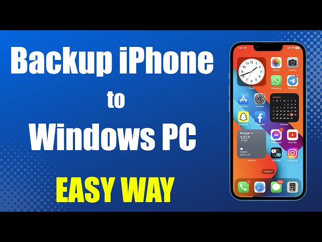 How to Backup iPhone to PC | Backup with iTunes on Windows