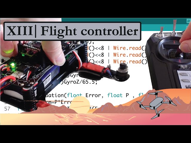 13 | This 170-line Arduino code is a drone flight controller