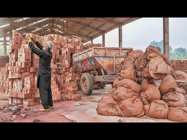 large scale production of clay bricks and pottery- Unbelievable Process |