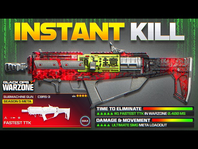 the *NEW* FASTEST KILLING SMG in Warzone BO7! (Best CBRS-3 Meta Loadout)