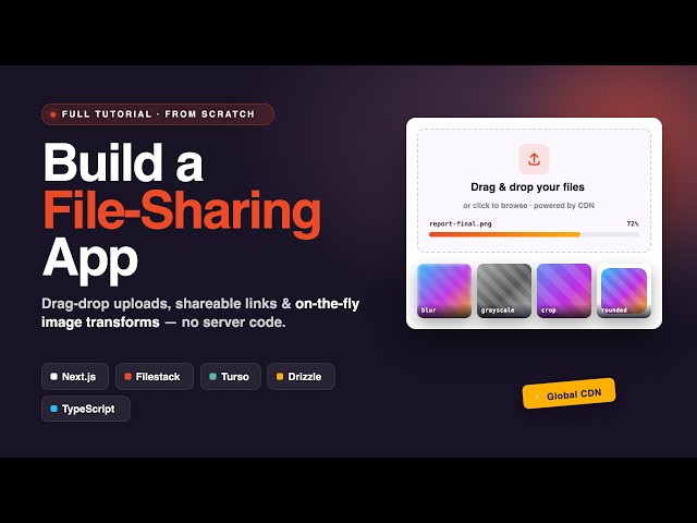FS Usecase: Building a simple file sharing application using Filestack