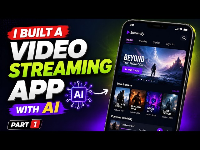 I Build A Video Streaming App With Ai 😱 | Full Tutorial Part 1