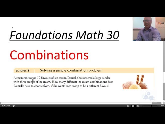 FM 30 4.6 Combinations Word Problem Example