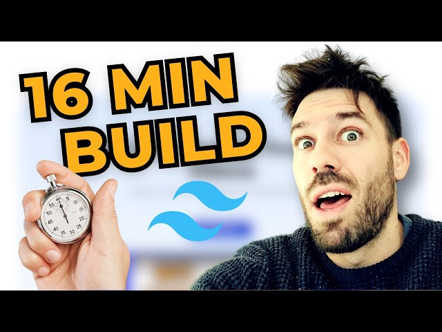 Building a Website with a Tailwind Library in 16 Minutes! [SPEED RUN]