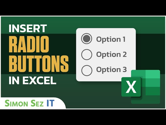 Insert Radio Buttons in Microsoft Excel