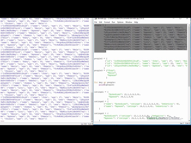 video6 8 Extracting Iterating Through values from nested dictionaries