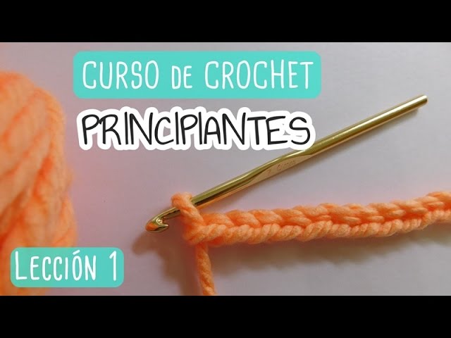 Crochet for beginners: First steps, starting knot and chains.