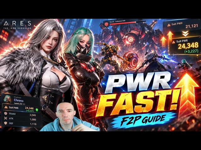 How to Increase POWER FAST in ARES: THE IRON VANGUARD! Best F2P Power Guide