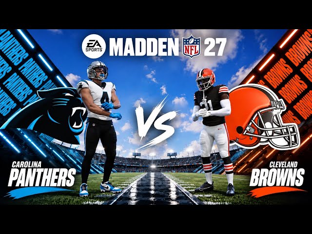 Carolina Panthers vs Cleveland Browns Week 3 CPU v CPU Simulation | Madden 27 PS5 Gameplay