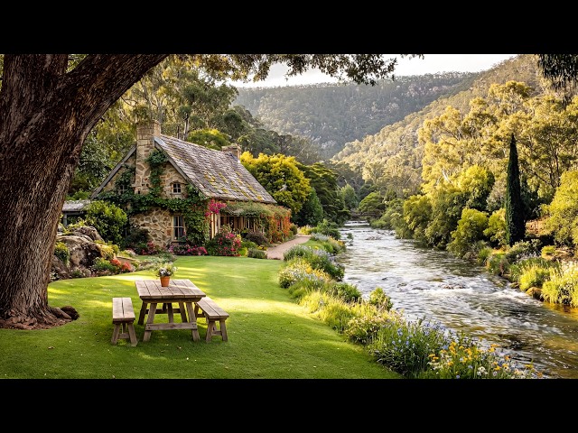 a quiet cottage morning in the woods 🍃 calm piano playlist for study, reading, working & deep focus