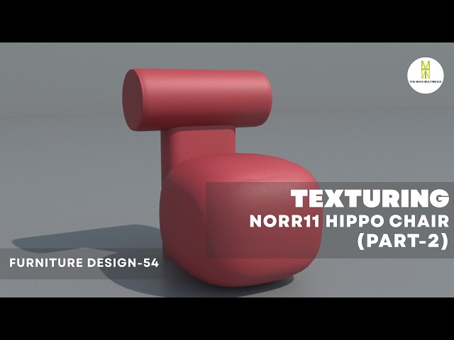 TEXTURING ON HIPPO CHAIR IN 3DS MAX (PART-2) | FURNITURE MODELLING DESIGN IN 3DS MAX| DESIGN-54