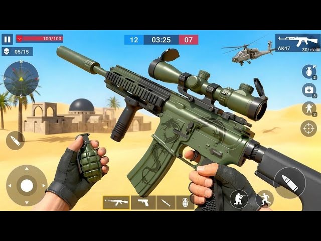 Commando Action Gun Strike Ops - FPS SHooting Game -Android Gameplay