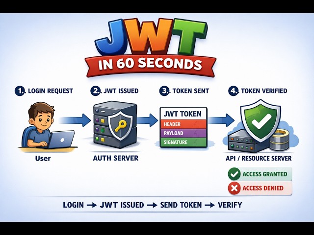 How JWT Works (Quick Visual)