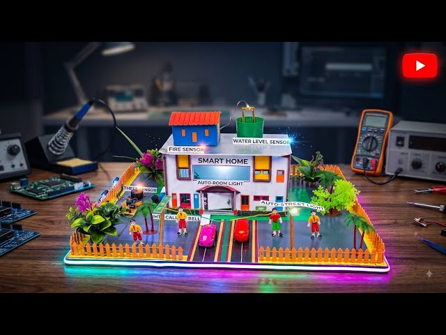 Smart home project without arduino ! How To Make Smart Home Project ! New school Science Project