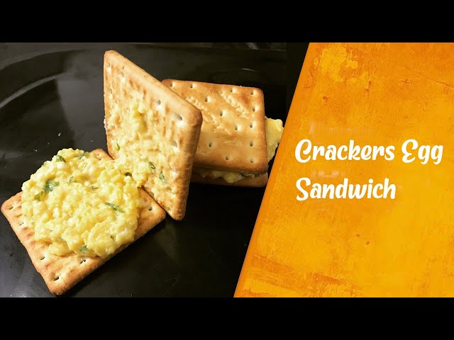 Crackers egg sandwich | egg recipe | New egg creation | Egg sandwich | Egg oeuf