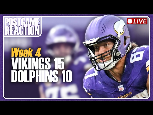 POSTGAME: VIKINGS GRIND OUT WIN vs. DOLPHINS