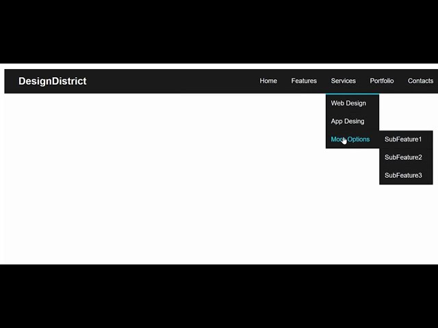 How to Create Responsive Dropdown Menu using HTML and CSS | Dropdown Menu Tutorial for beginners