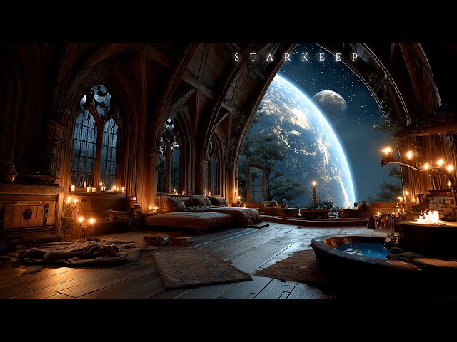 S T A R K E E P ⧫ Ancient Space Sanctuary ⧫ Deep SciFi Fantasy Ambient for Sleep & Cozy Focus