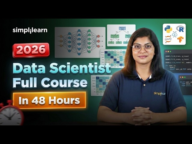 Data Scientist Full Course 2026 | Learn Data Science In 24 Hours | Data Science Course | Simplilearn