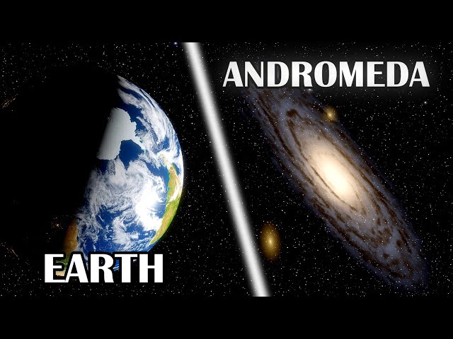 Volando de la Tierra a la galaxia de Andrómeda
