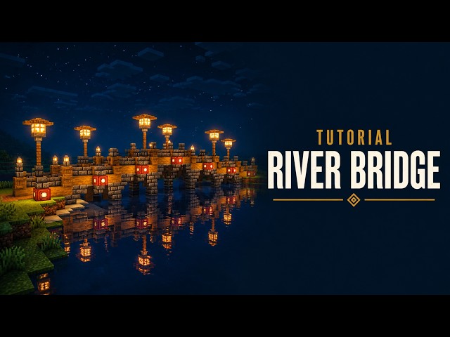 Minecraft | Easy bridge build tutorial 🌉
