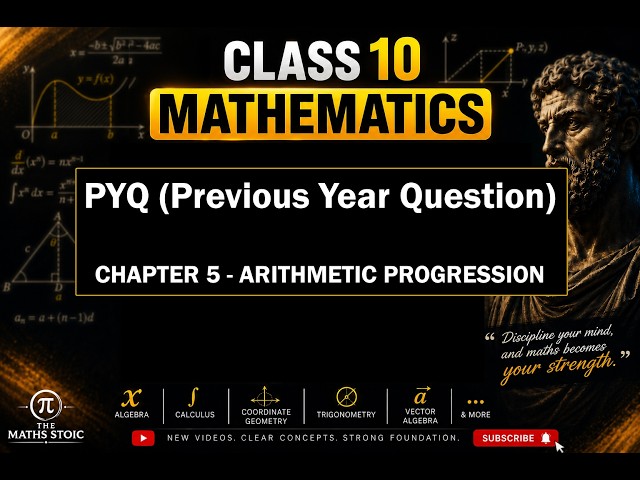 CLASS 10 PYQ Maths Series | Arithmetic Progression | CBSE | Question 1
